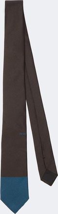 Prada Corbata de seda con logo