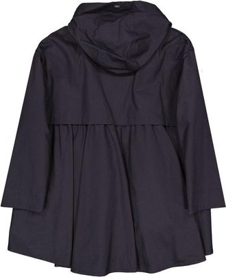 Herno Womens Blue Cotton Shell Jacket Clothing