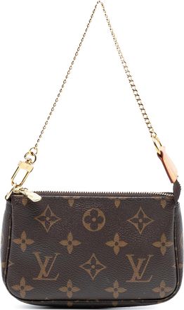 Louis Vuitton Pre-owned Womens Monogram Mini Pochette Accessoires - Brown Textile - One Size