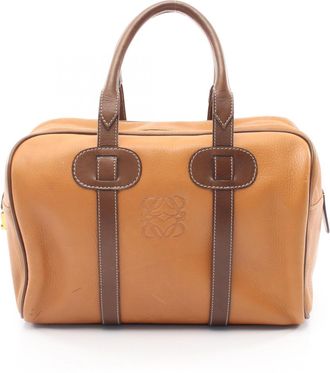 Loewe Brown Leather Handbag Tote Bag (Pre-Owned)