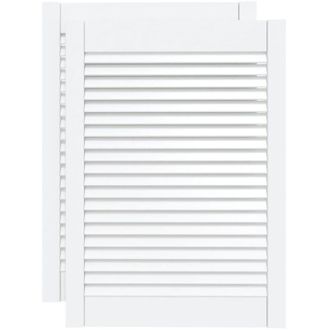 vidaXL Puerta De Armario Lamas 2 Uds Madera Pino Blanco 69x49,4 Cm Vidaxl