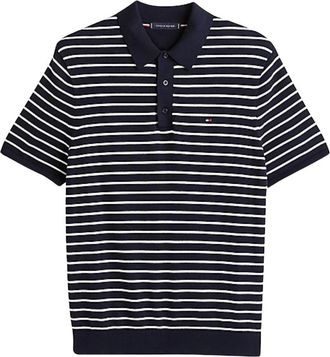 Tommy Hilfiger Klassiek Katoenen Polo Truien - Heren - Polos - Blauw - XL - Katoen - Tops