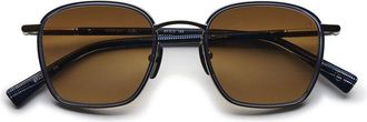 Etnia Barcelona Wigwam Sun Polarized SLBL Mens Sunglasses Silver Size 49