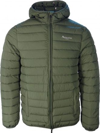 Aquascutum Mens Aquascutum Active 100GR Hooded Green Jacket - Tan - Size: 38/Regular
