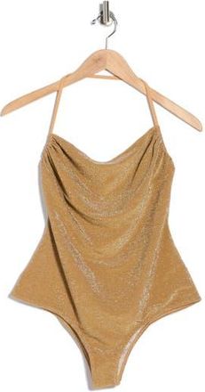 Free People Lurex Kerry One-Piece Swimsuit in Gold at Nordstrom Rack, Size X-Large