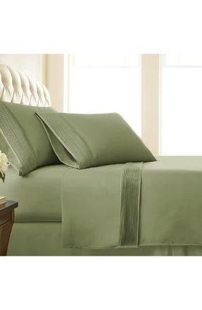 Southshore Fine Linens Premium Collection Pleated Extra Deep Pocket Sheet Set in Sage Green at Nordstrom Rack, Size Twin X-Long