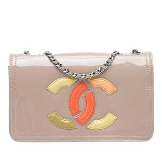 Chanel Pre-owned Vintage Schoudertas - Dames - Pre-owned - Beige - Maat: ONE Size Leer