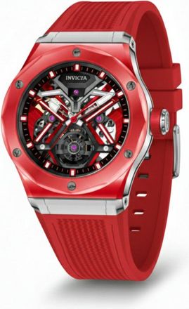 Invicta Celestial 69542 Herenhorloge - Mechanisch Uurwerk - K9 Glas met Zilveren Wijzerplaat - 45 mm