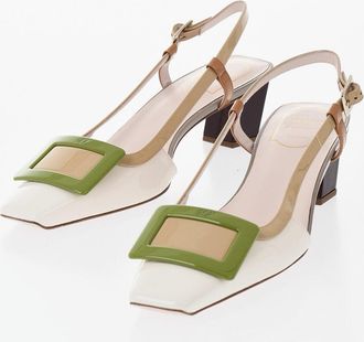Roger Vivier Patent Leather Ankle-Strap Pumps 5cm Roger Vivier