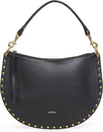 Isabel Marant Oskan Soft Zip - Dames - Schoudertassen - Zwart - ONE Size - Leer - Tassen