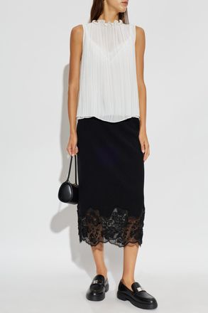 Fabiana Filippi Pleated Top, Womens, White