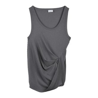 Dries Van Noten Dries VAN Noten top - Dames - Tops - Grijs - Maat: M Katoen