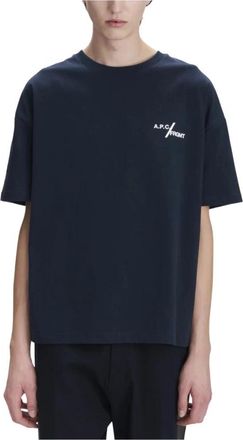 A.P.C. Hombre, Camisetas, Azul, Talla: XL