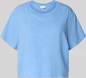 American Vintage American Vintage T-Shirt mit geripptem Rundhalsausschnitt in Bleu, Gr&ouml;&szlig;e L