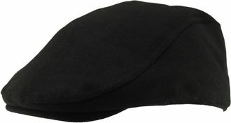 Generic Royal Stallion Wool One Size Flat Cap in Black, Size: One Size