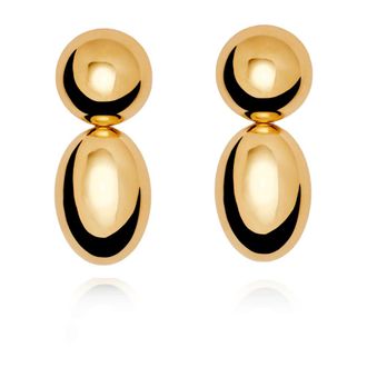 LI&Eacute; STUDIO Accessoires, Dames, Geel, ONE Size, Tweed, The Klara Earrings