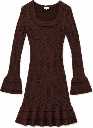Staud Womens Rosella Mini Dress In Root