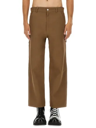 Moschino Brown Flat Front Pants