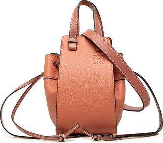 Loewe Pre-owned Loewe Mini Grained Calfskin Drawstring Hammock Bag Ladies A7QDZ34AG8IXFSS3