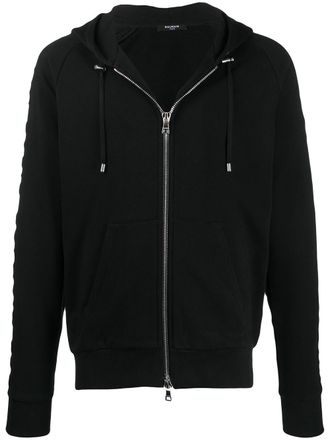 Balmain Felpa con logo goffrato - Nero