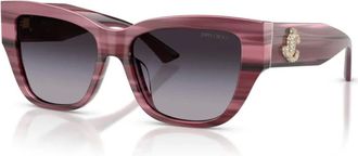 Jimmy Choo London Dames, Accessoires, Paars, Maat: 54 MM Polyamide