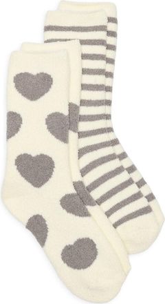 Honeydew Intimates 2-Pack Hearty Snowdrift Crew Socks in Smokey Skies at Nordstrom Rack