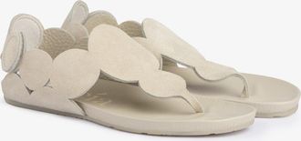 Pedro Garcia Flat anatomical sandal in white suede| Jamee | Spring Summer 26 | PEDRO GARCIA