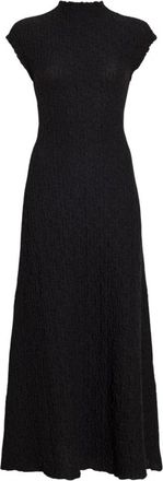 Proenza Schouler Cleo Jersey Jacquard Jurk - Dames - Casual kleedjes - Zwart - M - Katoen - Kleedjes