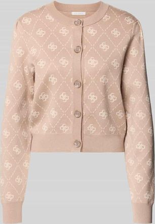 Guess Strickjacke mit Knopfleiste Modell SARAH in Beige, Größe XL