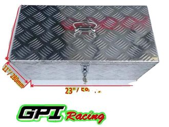 OEM Caja De Herramientas, Aleaci&oacute;n De Aluminio, 580 Mm X 280 Mm X 240 Mm, Compatible Con Furgonetas, Cerradura En T Con Llave, Instalaci&oacute;n Bajo El Chasis