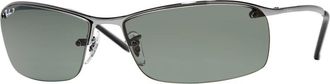 Ray-Ban Top Bar Gepolariseerde Zonnebril - Heren - Zonnebrillen - Zwart - 63 MM - Accessoires