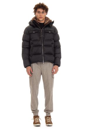 Moorer Nylon & Leather Bomber Mod. Alarick-Peh