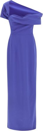 Carolina Herrera Blue Column dress