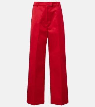 Frankie Shop Brickell satin wide-leg pants
