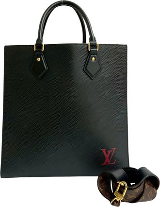 Louis Vuitton Black Epi Leather Handbag Shoulder Bag Tote Bag (Pre-Owned)
