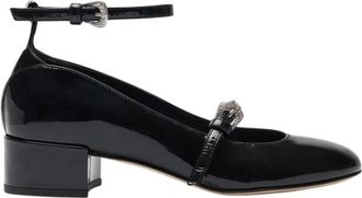 Scarosso June Pump - Dames - Pumps - Zwart - 40 EU - Leer - Schoenen