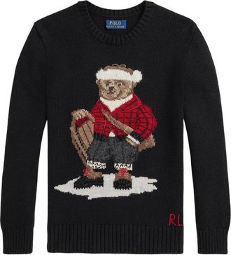 Polo Ralph Lauren Boys Kids Sweater Black Cotton