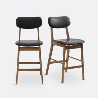 La Redoute Interieurs Set van 2 halfhoge barstoelen, Selyn