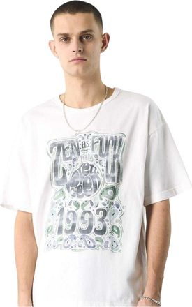 Pretty Green Heren Belettering Regular T-shirt (Wit)