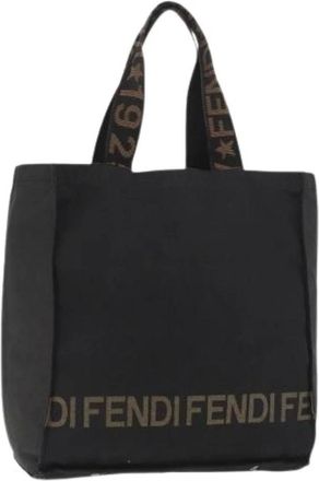 Fendi Pre-owned Tote Bags, female, Black, Size: ONE SIZE Pre-owned Vintage Tote Bag