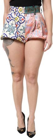 Dolce & Gabbana Multicolor High Waist Women Hot Pants Womens Shorts