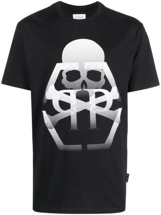 Philipp Plein T-shirt girocollo SS Skull & Bones - Nero