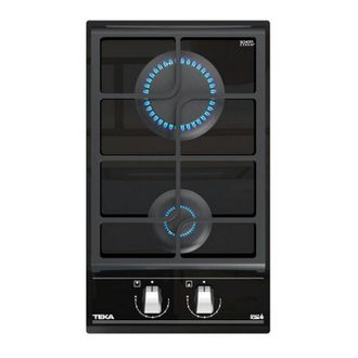 Teka Placa De Gas Teka Gzc 32300 Xba Exactflame 2 Fuegos Cristal Negro 30cm