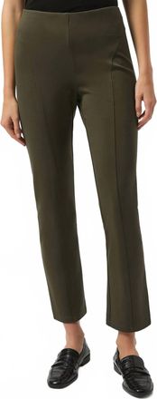 Joseph Ribkoff Heavy Knit Slim Fit Pull On Pant In Avocado