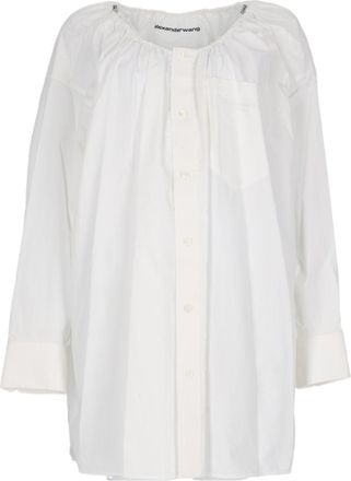 Alexander Wang Button-Down Relaxed Chemisier In Organic Cotton