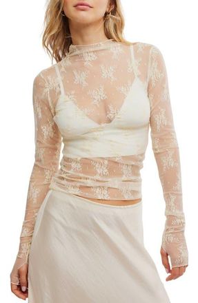 Free People Lady Lux Layering Top in Evening Creme at Nordstrom, Size X-Small