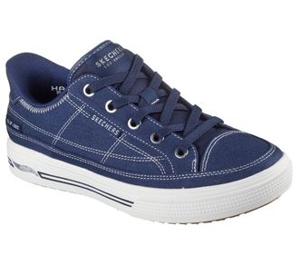 Skechers Womens Arch Fit Arcade-See Ya There Hands Free Slip-ins Sneaker, Navy, 5.5 UK
