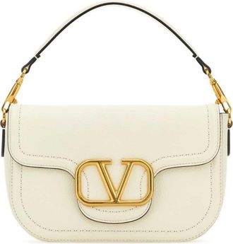 Valentino Garavani Ivory leather Alltime shoulder bag