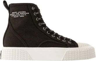 Marc Jacobs Schoenen, Dames, Zwart, 39 EU, Cotton sneakers