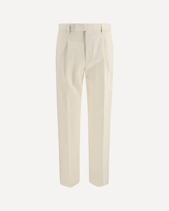 Ermenegildo Zegna Cotton and cashmere tailored Pants Male 50